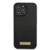 GUESS Futrola GUHMP13LSPLK, za iPhone 13 Pro i 13 6,1", silikonska, Logo Plate MagSafe, crna